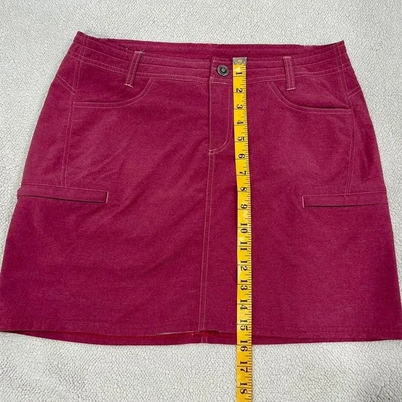 Kuhl Skort Women s 8 Mauve Hiking Camp Skirt Zip Pockets Stretch - Picture 2 of 8